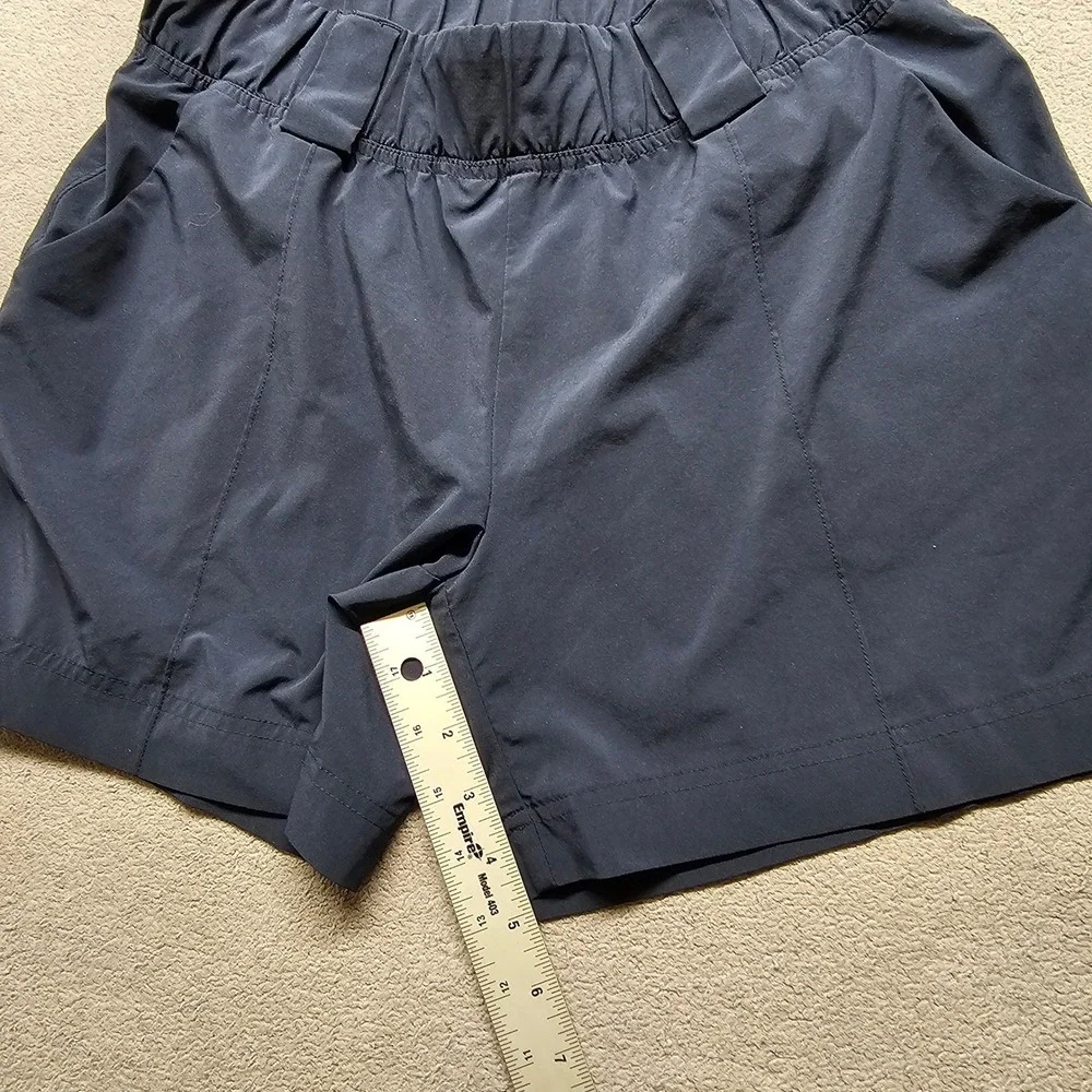 Athleta Athletic Shorts Womens 6 Navy Gym Training Workout Elastic Waist Pull On